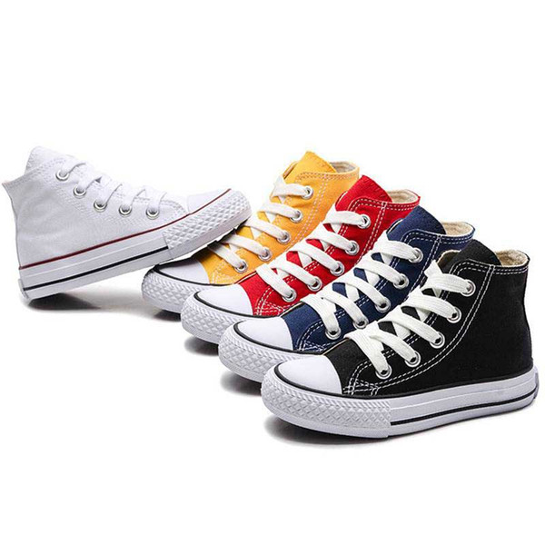 Children Shoes For Girl Baby Sneakers New Spring 2019 Fashion High Top Canvas Toddler Boy Shoe Kids Classic Canvas Shoes #65