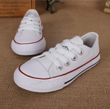 New brand kids canvas shoes fashion high - low shoes boys and girls sports canvas children shoes