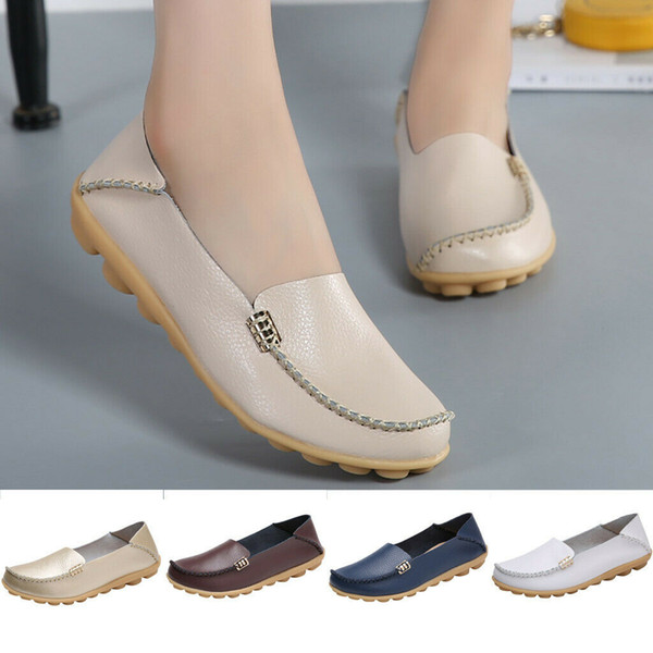 Flat Shoes Doug Lazy Shoes Loafers Sandals Summer Hole Soft Shallow Flats Chaussures Breathable Leather Shoe MMA1776