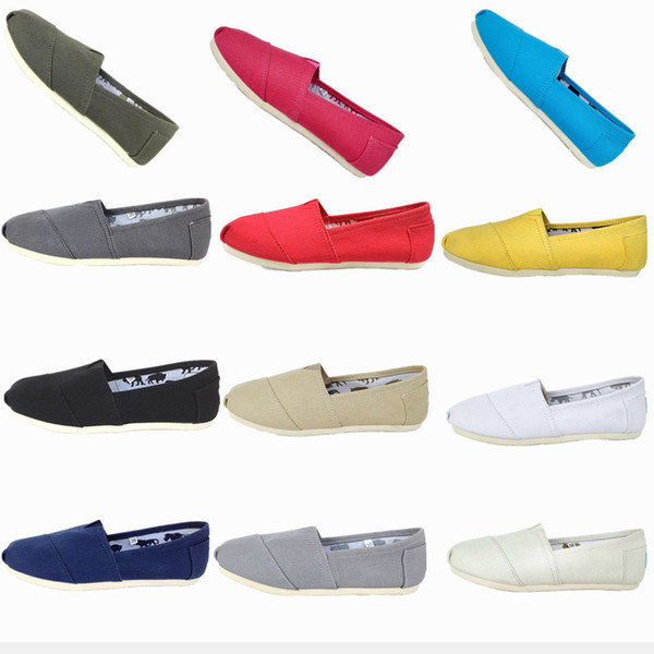 Casual Shoes Women/Men Classics TOm Sneakers Loafers Canvas Slip-On Flats shoes Lazy shoes size 35-45 z362