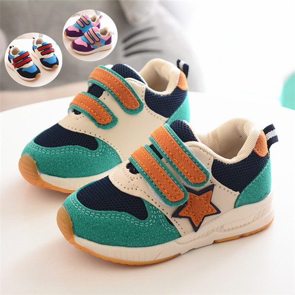 Toddler Baby Shoes Newborn Infant Prewalker Korean Soft Sole Sneakers Fashion Patchwork For Toddler Baby Unisex Breathable Casual Shoes