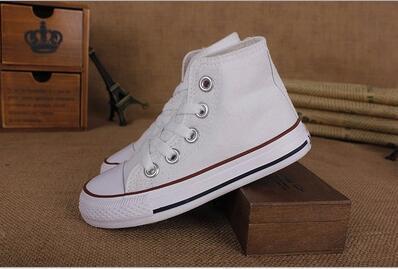 New brand kids canvas shoes fashion high - low shoes boys and girls sports canvas shoes