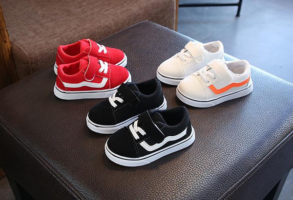 Quality Spring Autumn Children Shoes White+Red+Black Breathable Comfortable Kids Casual Sneakers Boys Girls Toddler Shoes Baby Size21-30