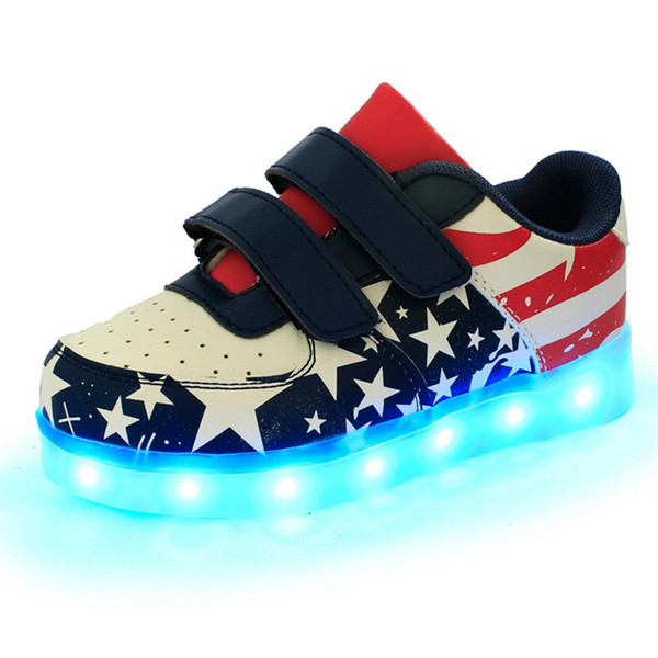 Children Led Shoes Kids Casual Multi Wings Shoes Colorful Glowing Baby Boys and Girls Sneakers USB Charging Light up Shoes