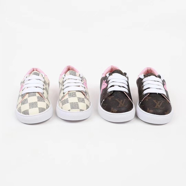 A 2018 Hot Sale New Pattern Autumn Kids High Quality Student Flat Shoes Lace-up Lovely Animal Printing Soft Bottom Children Sneakers