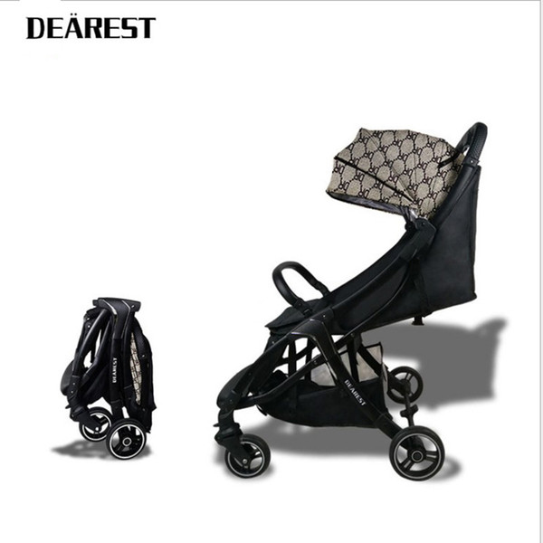 DEAREST baby stroller umberlla mini lightweight folding portable trolley four wheel trolley umbrella stroller Free shipping