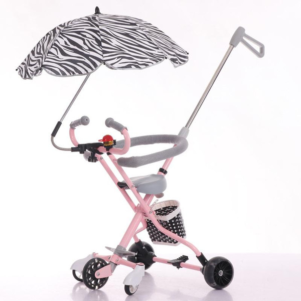 Kidlove Large Wheel Lightweight Stroller Compact Foldable Hand Push Baby Stroller