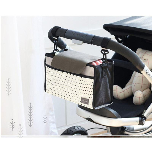 Wholesale- Hot Selling Baby Strollers Accessories Baby Carriage Pram Cart Bottle Diaper Bag Polyester Newborn Nappy Bag Stroller Bag