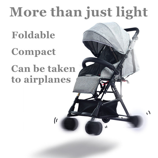 Foldable Super Light Baby Stroller Can be taken to The Planes Single Baby Carriage Single Stroller