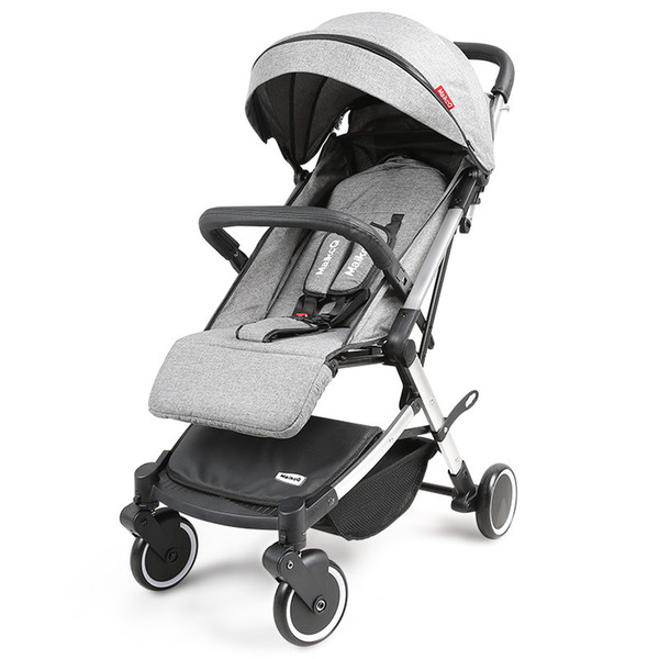 Lightweight baby stroller can be reclining to sit four-wheel absorber stroller folding high landscape baby