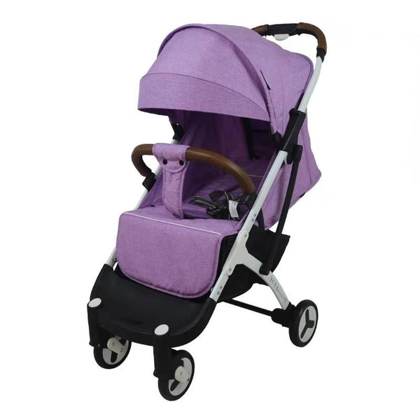 Plus 3 In 1 Protable Cart Stroller Ultra Light Folding Can Sit and Lie High Landscape Carriage0-5Y