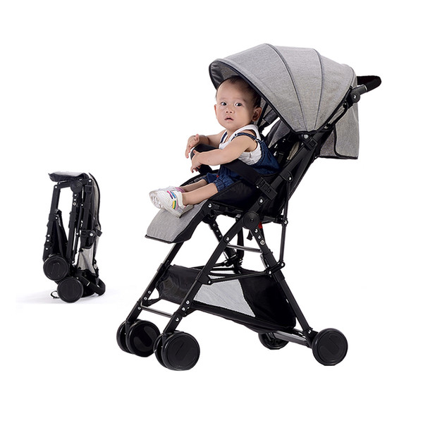 Newborn Protable Lightweight Baby Stroller High-view Baby Umbrella Trolley Easyfolding Cart Carriage 0-4years Old