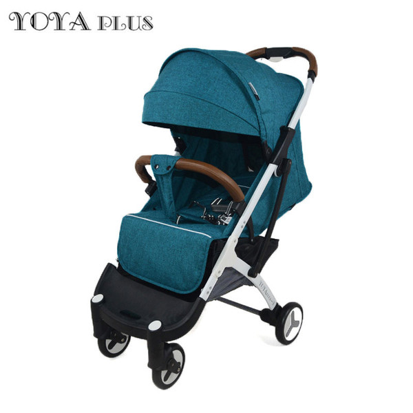 Hot Selling Yoyaplus3 One Hand Folding Baby Stroller With Leather Armrest Handle