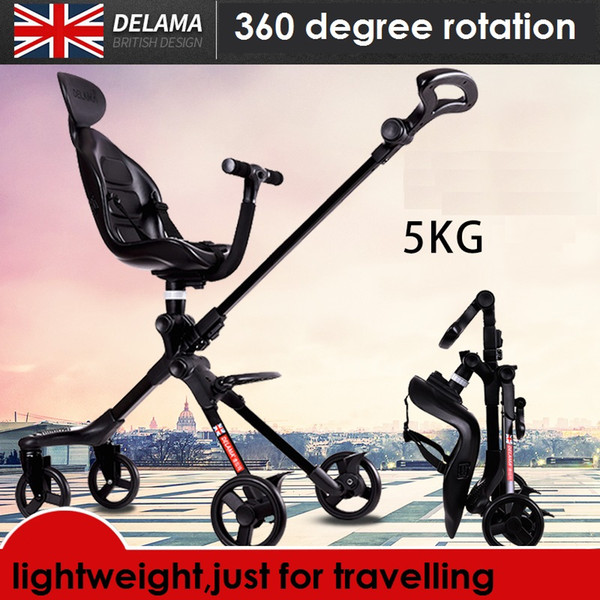 Baby stroller light weight portable and High-landscape foldable pram