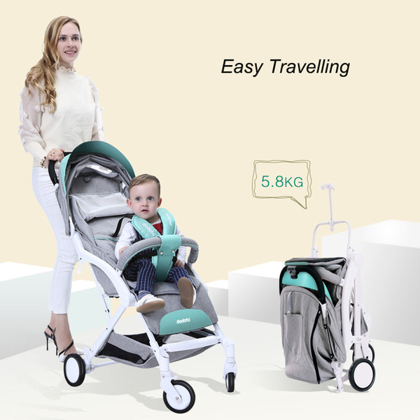 Baby Stroller Exceed Light Portable Four Wheel Pocket Garden Car One Key Closed Can Lie Can Sit Can Boarding Baby Strollers