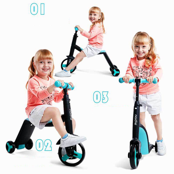 New Baby Stroller 3 in 1 Baby Scooter Kids Balance Car Baby Multifunction Tricycle Chidren Skater Carriage Free Shipping