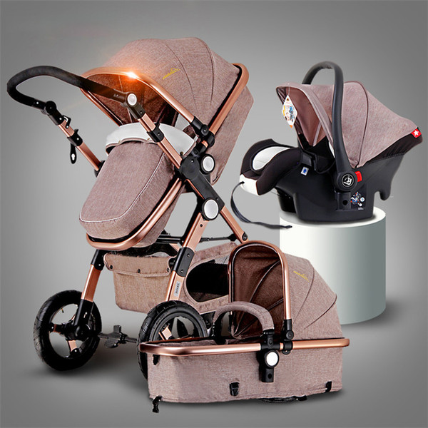 Baby Stroller 2 In 1 3 In 1 Shock Folded Folding Newborn Baby Trolley Activity Outfit For Newborn Strollers