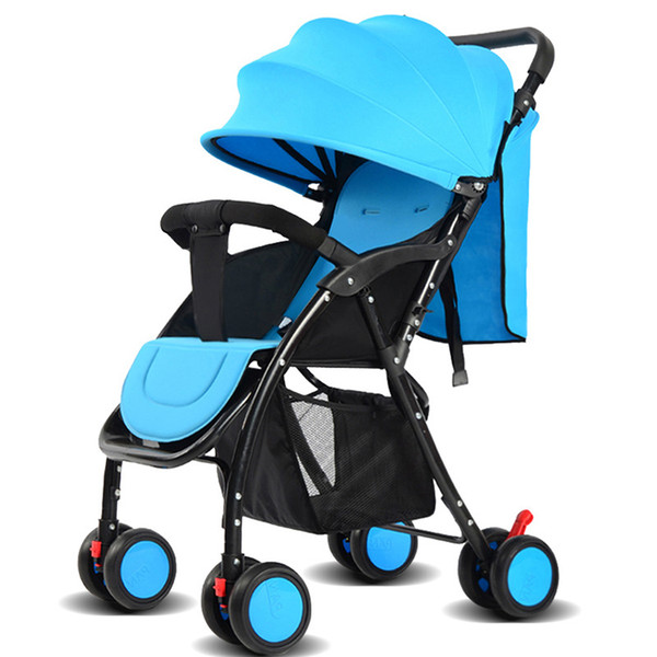 Four wheels lightweight baby stroller luxury foldable