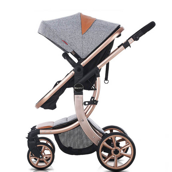 New Design High Landscape Luxury Baby Stroller Four Wheels Baby Seat And Lie Down Baby Carriage