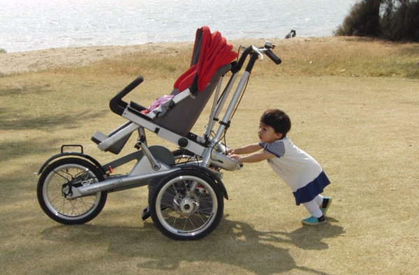 taga stroller bike mother baby bicycle 3speed alloy frame bike stroller