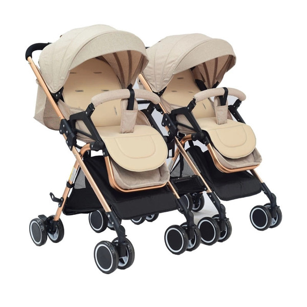 Portable & Lightweight Baby Stroller for Twins, Twins Stroller , Double Stroller, Can Sit & Down, Can Be Split into Single Stroller