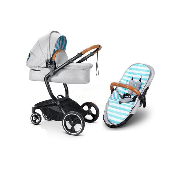 FOOFOO strollers can 2 in 1 sit reclining stroller high landscape folding stroller children