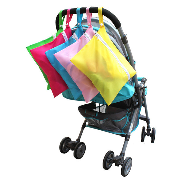 Wholesale- Wholesale Portable Waterproof Baby Stroller Nappy Storage Bag for Diaper Baby Clothes Stroller Accessories Bags FCI#