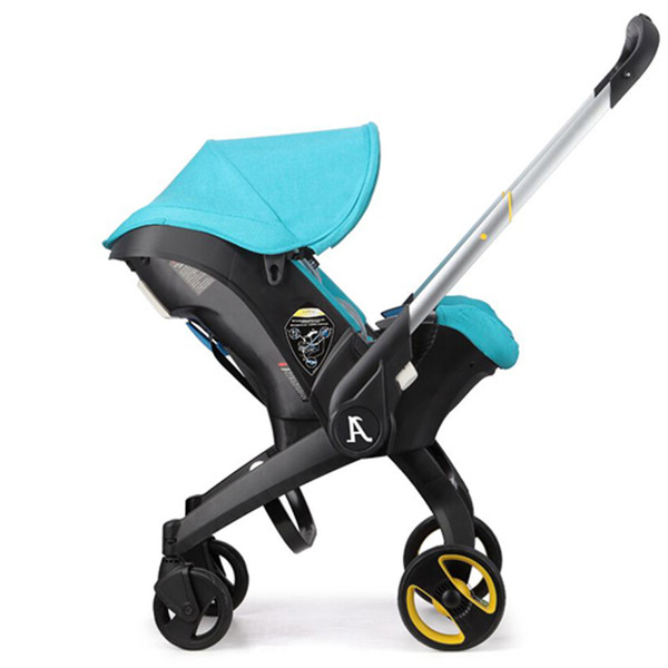 2018 Newborn Baby3 in1 High Landscape with Cradle and Car Seat Stroller hot mom Doll stroller newborn strollercochecito de bebe de lu