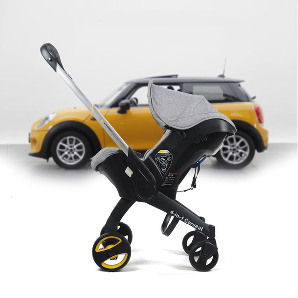 Baby basket safety seat baby stroller with four-fold folding cart 17 new 4b1 stroller Free shipping in some countries