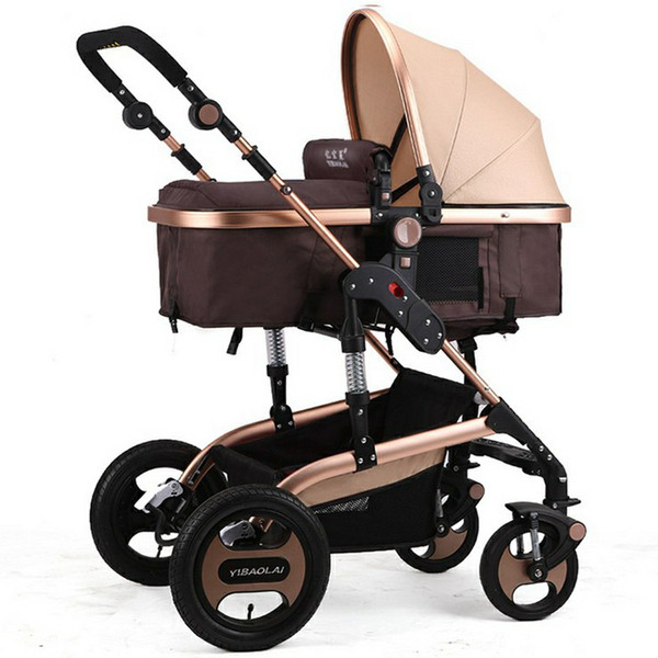 Luxury Newborn Stroller Baby Foldable Anti Shock Pushchair Pram High View Carriage Infant Stroller for Travel Systems Carriage Toddler