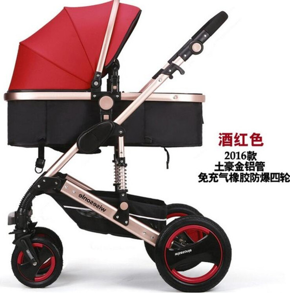 SGS certification 3 year warranty baby stroller 0 - 3 years Multi-color choices Natural Rubber Four Wheel