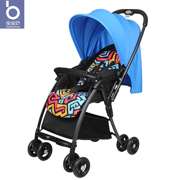 Baby stroller can sit reclining light folding summer breathable 5.3kg baby stroller multi-function car