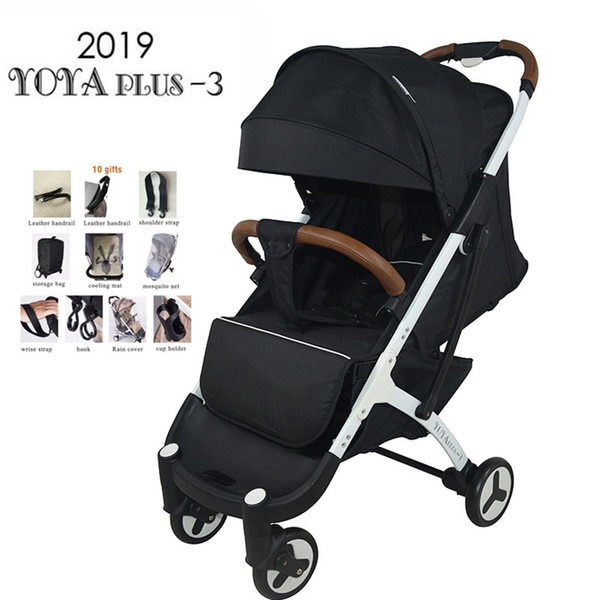 YOYAPLUS 3 lightweight baby stroller compact stroller folding portable pram baby trolley buggy with pull rod