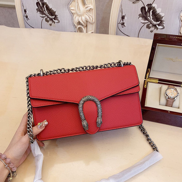 2019 Genuine leather luxury famous shopping designer Handbags backpacks handbag Sac à main tote chain bags purses women crossbody 051208