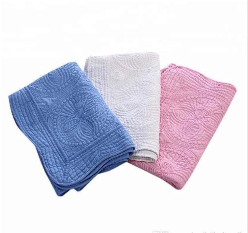 13 Colors Solid Color Cotton Baby Blanket Wholesale Blanks Quilted Newborn Swaddle Blanket Can Be Personalized So Cute
