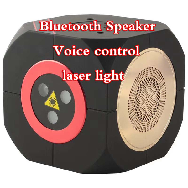 2019 new Mini Bluetooth Speaker Laser Light Voice-activated laser stage light Outdoor laser light family get together music three colors