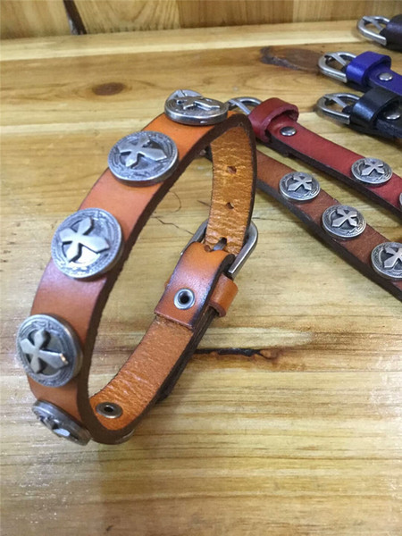 NEW fashion cow leather bracelet unisex Cool Style party and travel accessories girls and boys Belt on Mini Hand more styles