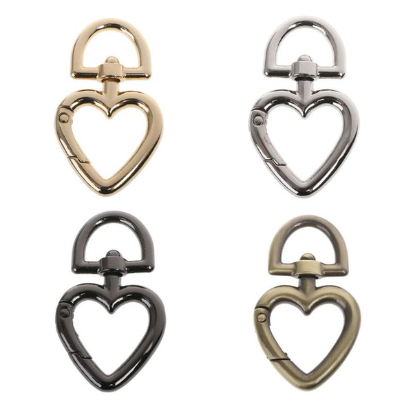 Heart Shape Metal Swivel Clasp Lanyard Snap Hook Spring Claw Clasps
