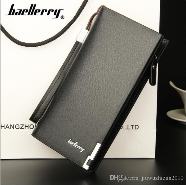 2019 New Men's Business Wallet Long-term Young Mass Wallet Student Zipper Handbag Multi-card Free Delivery AS