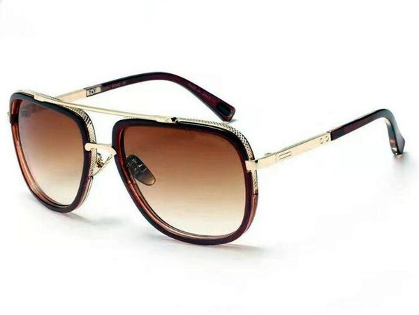 Original box new fashion classic DITA MEN WOMEN sunglasses attitude sunglasses gold frame square metal frame retro style outdoor design clas