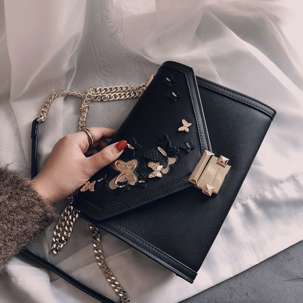 Michael Top Quality Genuine Leather Luxury Fashion Womens Handbags Brand Designer Handbag Chain Shoulder Bags Crossbody Bag PARIS 24*17cm