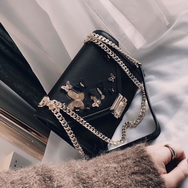 Michael SK Top Quality Genuine Leather Luxury Fashion Womens Handbags Brand Designer Handbag Chain Shoulder Bags Crossbody Bag PARIS 24*17cm