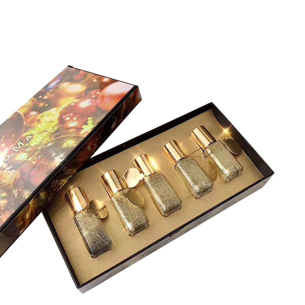 Hotsales Jo Malone London Crazy Colorful Perfume Christmas Festival Gifts 9ml*5 Gold Glitter Christmas Mini Perfumes 5pcs in gift box