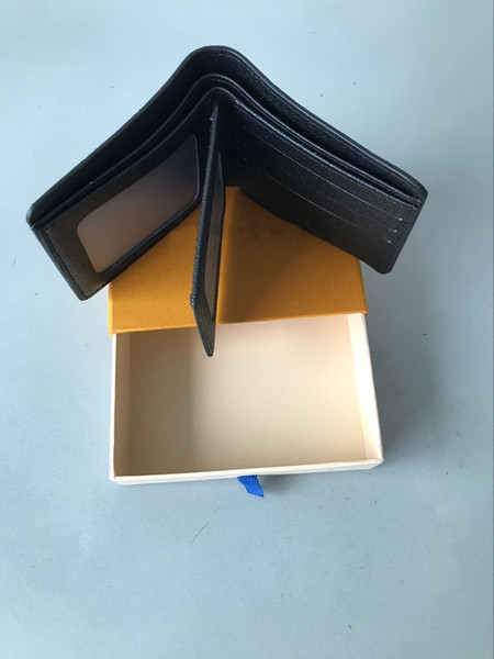 Wholesale Paris plaid style Pu leather Designer men wallet famous men luxury fold wallets special canvas multiple short small bifold wallet
