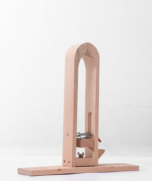 Stainless+Beech Wood Leather Craft Short Table Desktop Lacing Pony&Sewing Horse For Making Bags