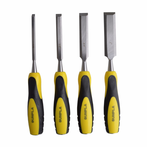4Pieces High Carbon Steel Wood Chisel Set, 1/4