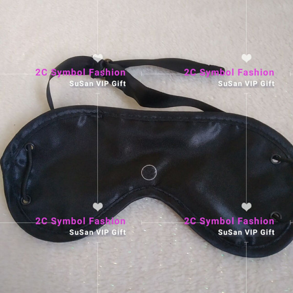 Fashion VIP Gift C style Travel Blindfold Sleeping Eye Mask with C with plastic dustbag