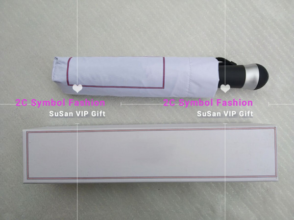 luxury pattern airplane famous+ logo automatics switch Umbrella Fold Luxury Umbrella with gift Box & Bag Rain or sun Umbrella VIP gift