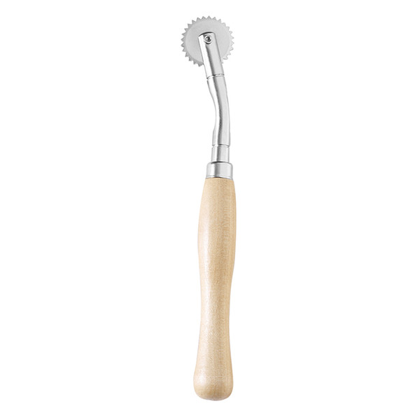 Sewing Tool Tracing Wheel Steel Toothed Wood Handle Cloth Wheel Serrate Edge Tracing Wheel Tailor Stitch For Making Bags