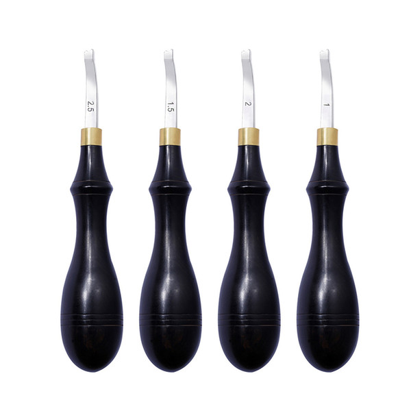 1Pcs 1-2.5mm DIY Handle Edge Skiving Beveling Knife Leather Craft Sewing Cutting Tools For Making Bags